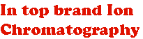 In top brand Ion Chromatography